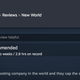 A user review for the MMO New World on Steam